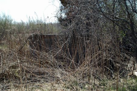 Vista Drive-In Theatre - Brick Facade For Back Of Screen - Photo From Water Winter Wonderland